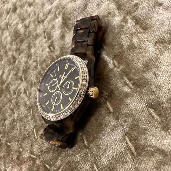 🎁 FOSSIL Stella Multifunction Tortoise Resin Watch - Picture 6 of 6